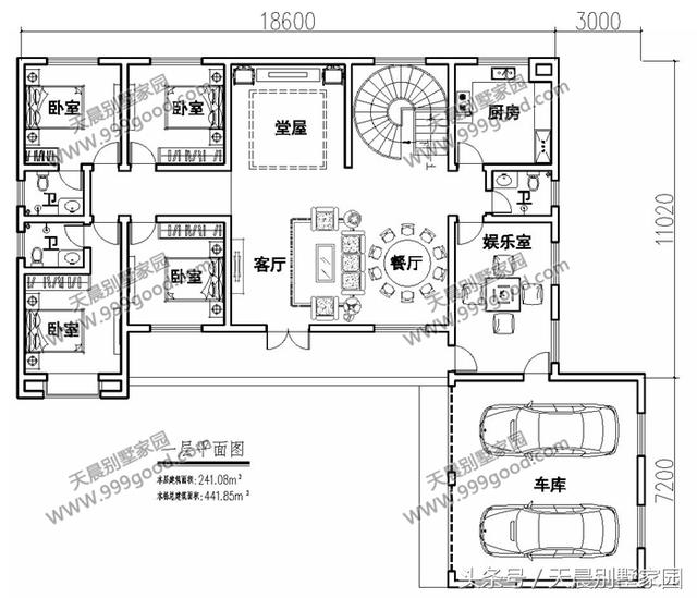 3款帶配房的農(nóng)村二層房屋設(shè)計(jì)圖，布局超接地氣