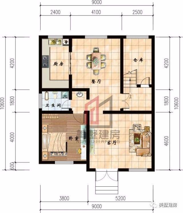 宅基地小不怕，3款小面積二層農(nóng)村小別墅方案圖