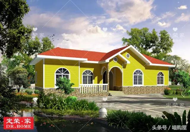 看完這5套一層別墅戶型圖，誰還敢說一層平房不叫別墅