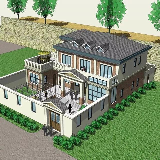 3套花園別墅外觀效果圖，有花園才稱得上別墅