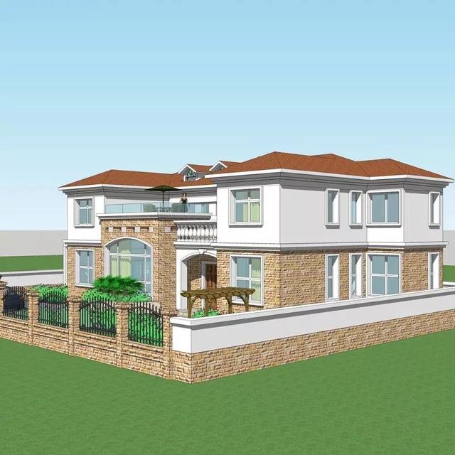 3套花園別墅外觀效果圖，有花園才稱得上別墅