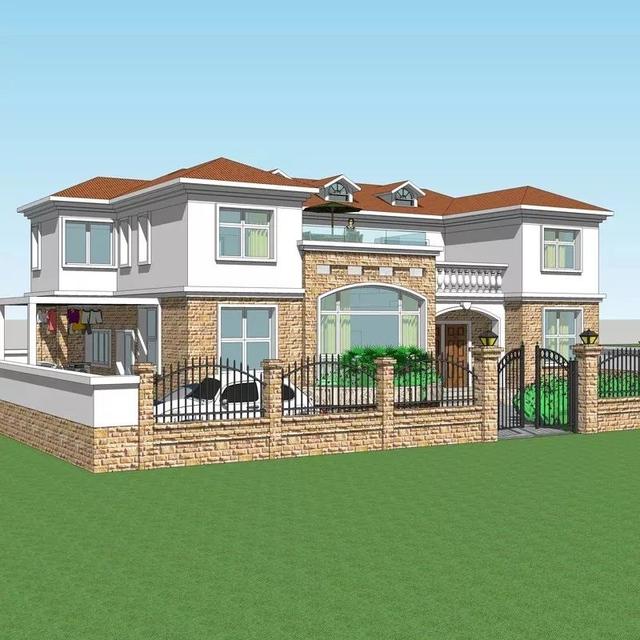 3套花園別墅外觀效果圖，有花園才稱得上別墅