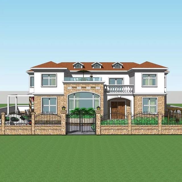 3套花園別墅外觀效果圖，有花園才稱得上別墅