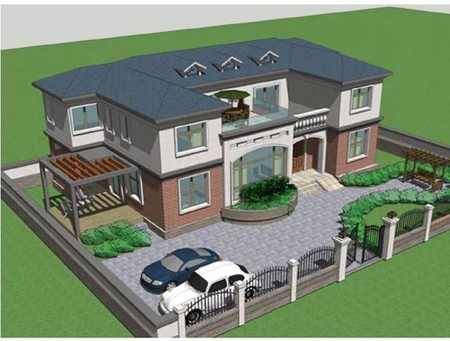 3套花園別墅外觀效果圖，有花園才稱得上別墅