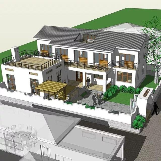 3套花園別墅外觀效果圖，有花園才稱得上別墅