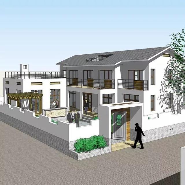 3套花園別墅外觀效果圖，有花園才稱得上別墅