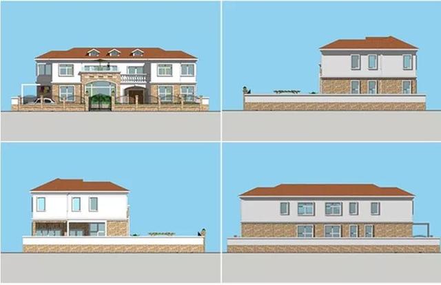 3套花園別墅外觀效果圖，有花園才稱得上別墅