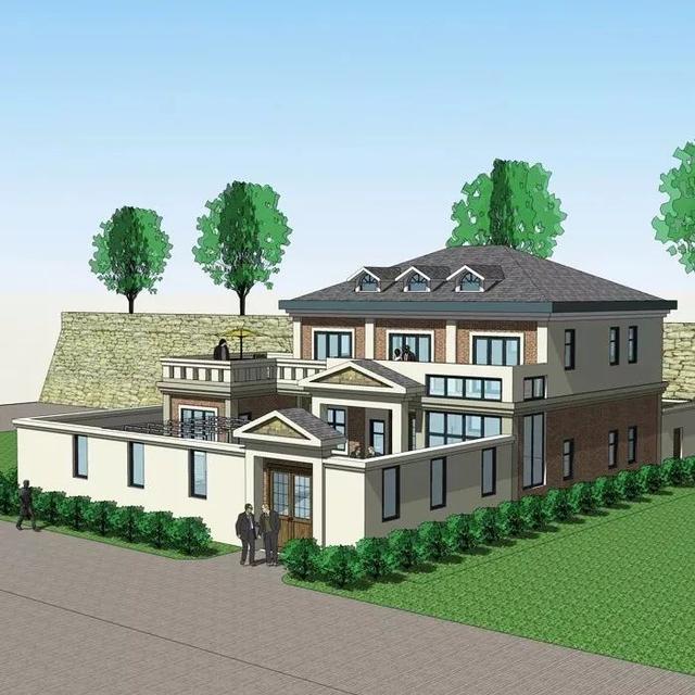 3套花園別墅外觀效果圖，有花園才稱得上別墅