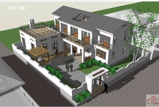 3套花園別墅外觀效果圖，有花園才稱得上別墅