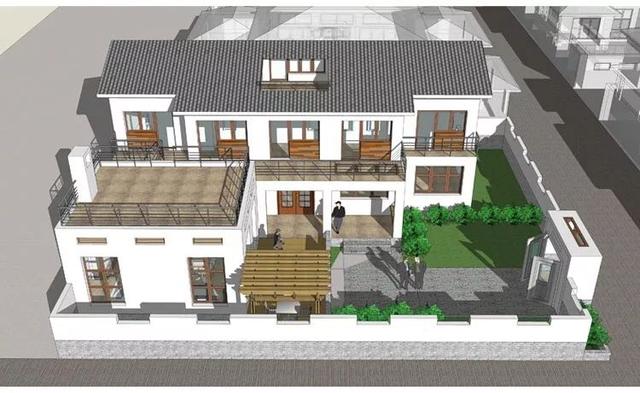 3套花園別墅外觀效果圖，有花園才稱得上別墅