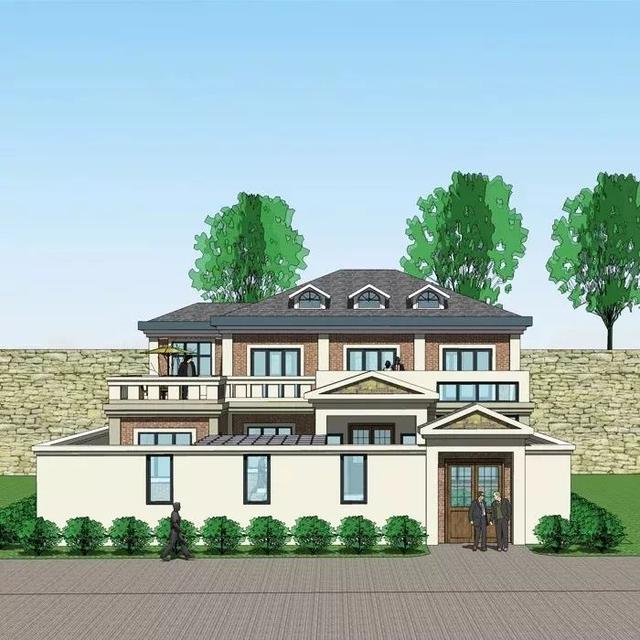 3套花園別墅外觀效果圖，有花園才稱得上別墅