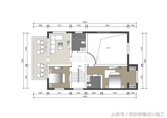 別墅豪華高端中式風(fēng)格裝修實(shí)景照片圖，大氣
