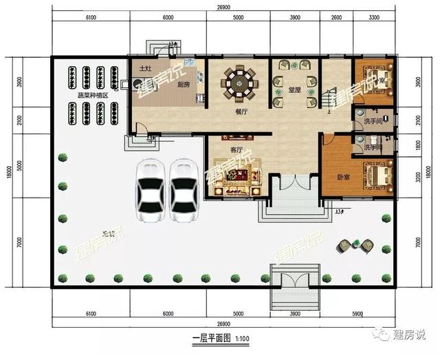 100套農(nóng)村自建房戶型圖大全中，挑出來(lái)的6款圖紙，經(jīng)典中的經(jīng)典