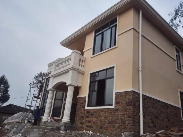 11*11米帶露臺(tái)現(xiàn)代二層農(nóng)村小洋樓設(shè)計(jì)圖，附施工過(guò)程