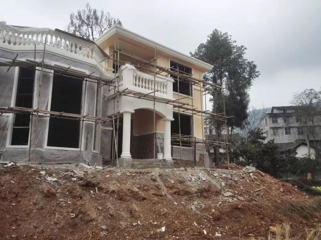 11*11米帶露臺(tái)現(xiàn)代二層農(nóng)村小洋樓設(shè)計(jì)圖，附施工過(guò)程