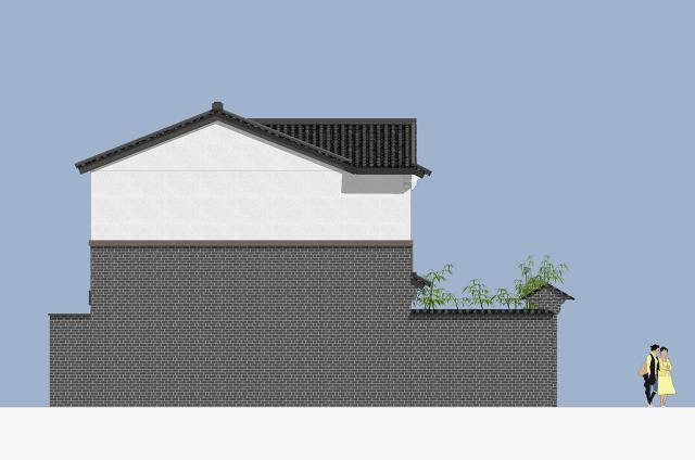 二層帶庭院中式別墅設(shè)計(jì)方案，喜歡中式建筑的收藏吧