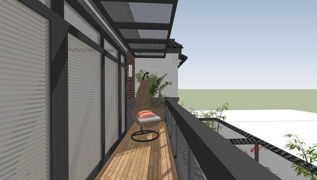 二層帶庭院中式別墅設(shè)計(jì)方案，喜歡中式建筑的收藏吧