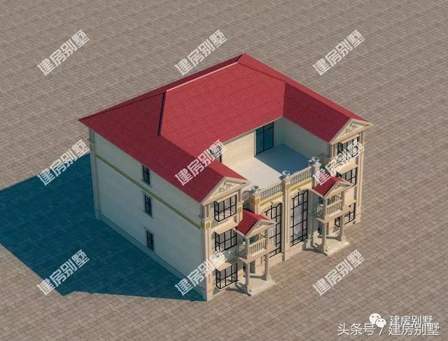 共用堂屋的三層雙拼別墅設(shè)計(jì)方案，倆兄弟這樣建很好