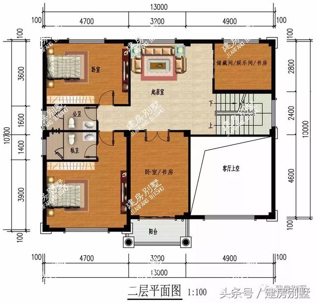 2款開間13米的三層樓房設(shè)計(jì)方案圖，建一棟羨慕死城里人