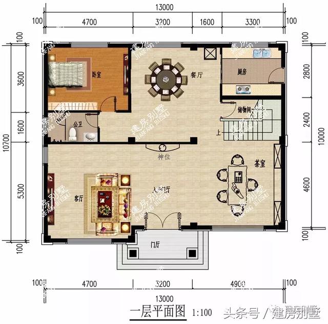 2款開間13米的三層樓房設(shè)計(jì)方案圖，建一棟羨慕死城里人