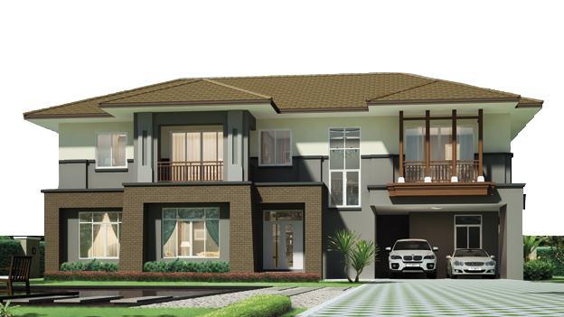 時尚農(nóng)村二層別墅圖，6室2廳帶吧臺，品質(zhì)生活就靠它了