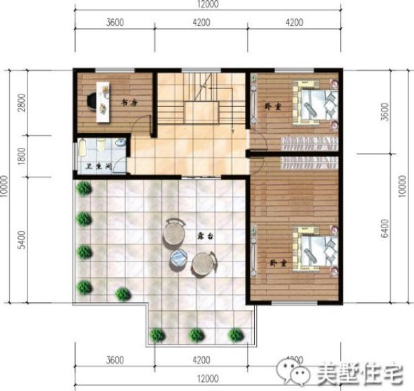 幾款帶車庫的農(nóng)村自建樓房方案圖，3、4層的都有