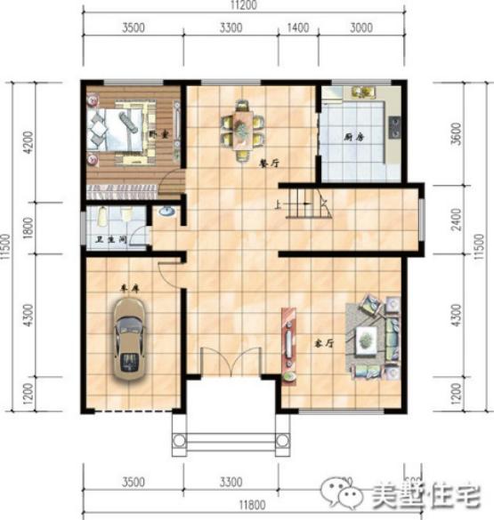 幾款帶車庫的農(nóng)村自建樓房方案圖，3、4層的都有