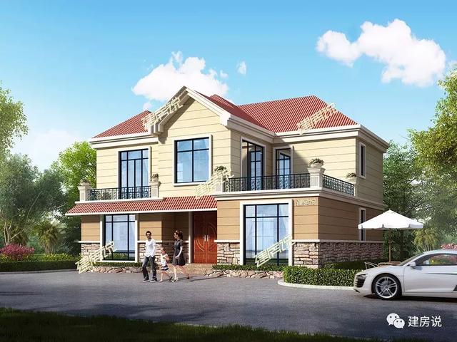 幾棟二層自建小洋樓設(shè)計圖，隨便建一棟就不怕找不到媳婦了