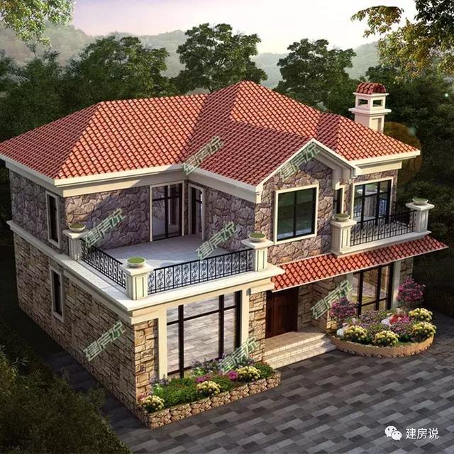 幾棟二層自建小洋樓設(shè)計圖，隨便建一棟就不怕找不到媳婦了