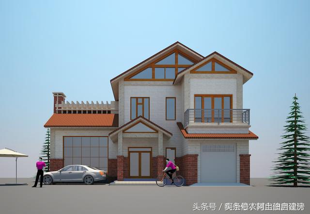 幾款造價15萬左右的二層小洋樓設計方案圖，經(jīng)濟又實用