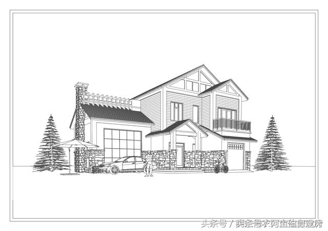 幾款造價15萬左右的二層小洋樓設計方案圖，經(jīng)濟又實用