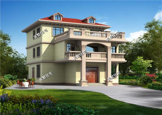 8款顏值爆表的新農(nóng)村樓房設(shè)計(jì)圖，二層、三層都有