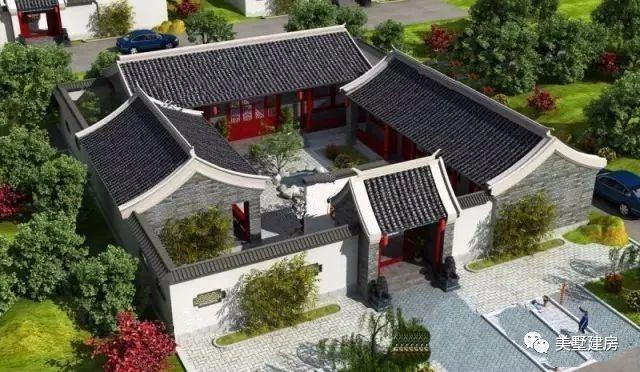 傳統(tǒng)古典中式二層自建房設(shè)計方案圖，建一棟輕松搞定丈母娘