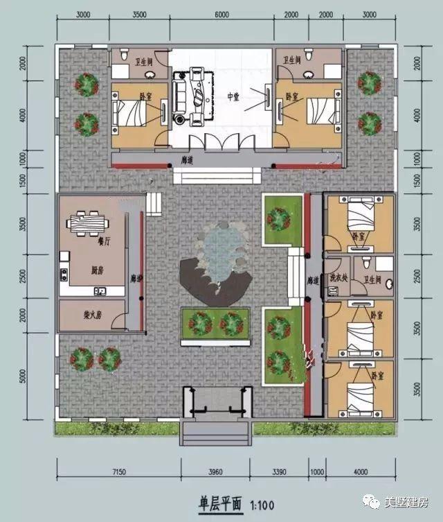 傳統(tǒng)古典中式二層自建房設(shè)計方案圖，建一棟輕松搞定丈母娘
