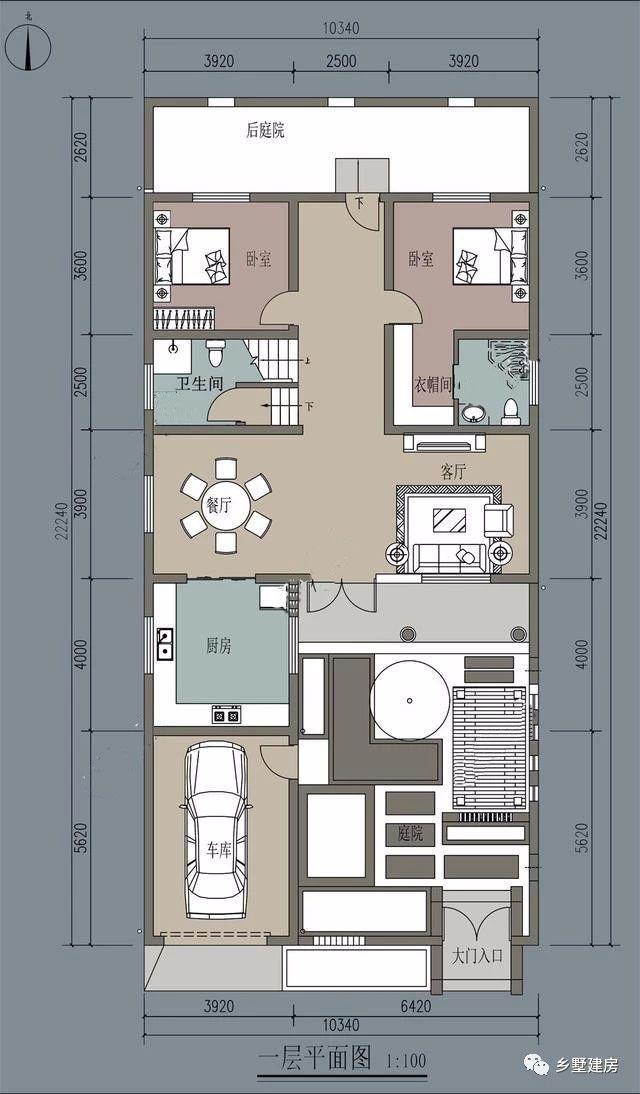 傳統(tǒng)古典中式二層自建房設(shè)計方案圖，建一棟輕松搞定丈母娘