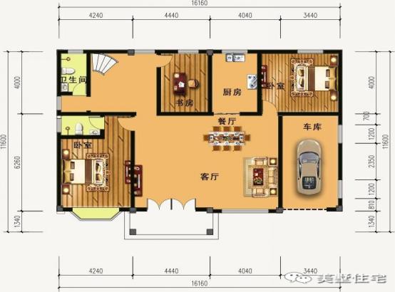 3款經(jīng)濟(jì)、實(shí)用的二層住宅方案圖，適合農(nóng)村老百姓建