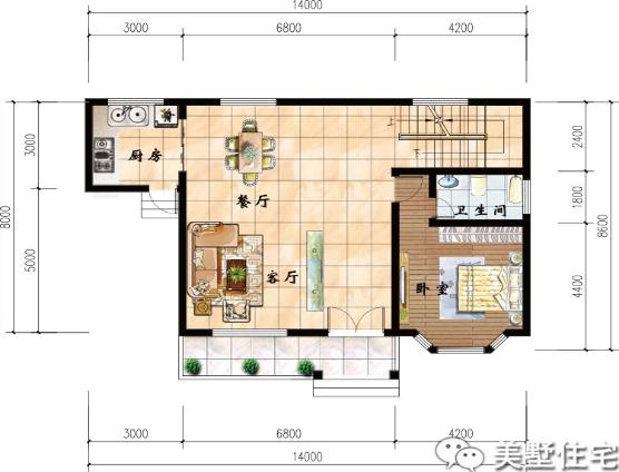 3款經(jīng)濟(jì)、實(shí)用的二層住宅方案圖，適合農(nóng)村老百姓建