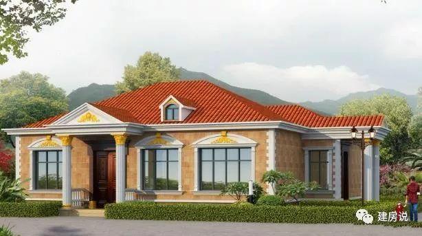 農(nóng)村蓋一層平房設(shè)計(jì)圖大全，一層也能蓋出別墅型