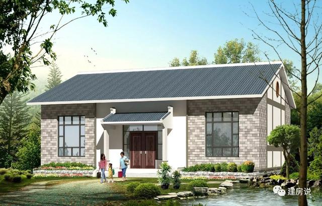 農(nóng)村蓋一層平房設(shè)計(jì)圖大全，一層也能蓋出別墅型