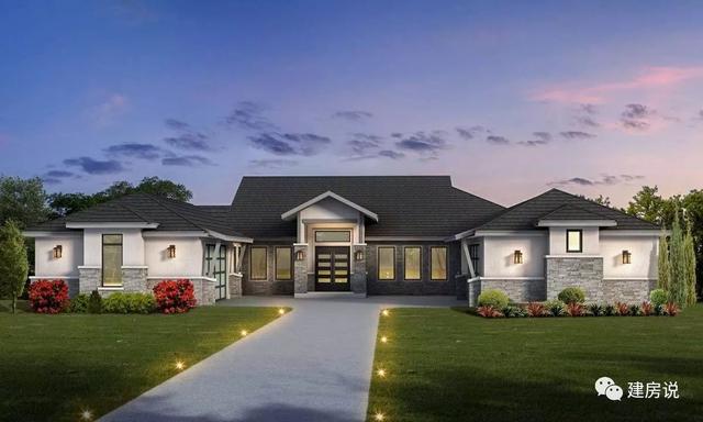 農(nóng)村蓋一層平房設(shè)計(jì)圖大全，一層也能蓋出別墅型