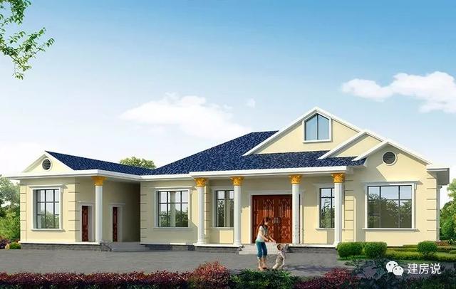 農(nóng)村蓋一層平房設(shè)計(jì)圖大全，一層也能蓋出別墅型