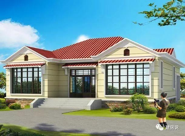 農(nóng)村蓋一層平房設(shè)計(jì)圖大全，一層也能蓋出別墅型