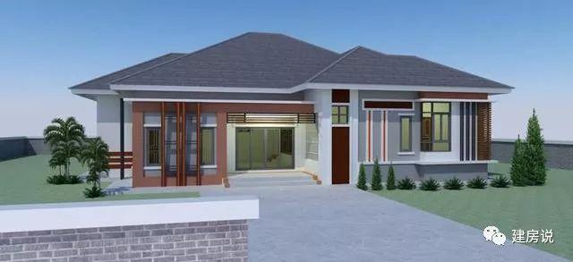 農(nóng)村蓋一層平房設(shè)計(jì)圖大全，一層也能蓋出別墅型