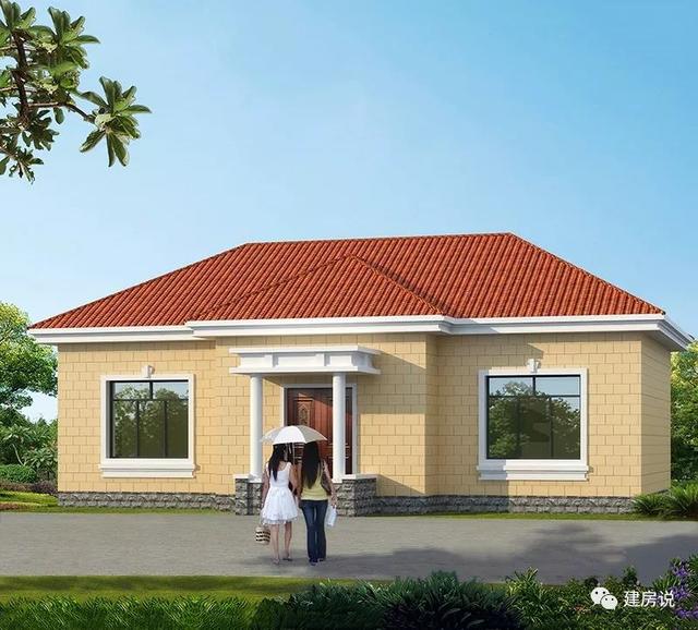 農(nóng)村蓋一層平房設(shè)計(jì)圖大全，一層也能蓋出別墅型