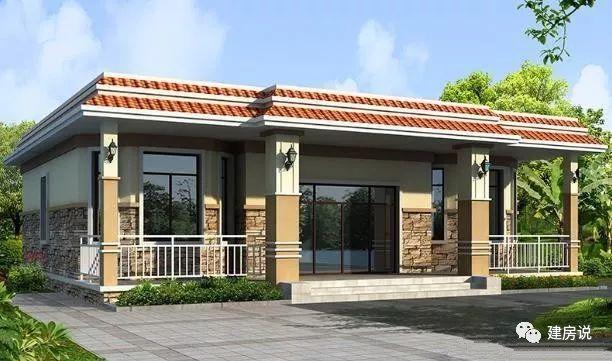 農(nóng)村蓋一層平房設(shè)計(jì)圖大全，一層也能蓋出別墅型