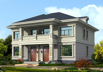 農(nóng)村簡(jiǎn)單雙拼小戶型，總面積190平方米，合理的利用了每一個(gè)空間