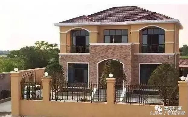 實(shí)拍15棟完工的二層農(nóng)村別墅圖，造價(jià)20左右