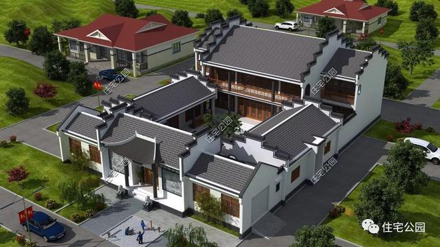 四合院戶型方案圖大全，徽派四合院PK北式四合院