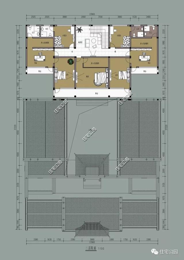 四合院戶型方案圖大全，徽派四合院PK北式四合院