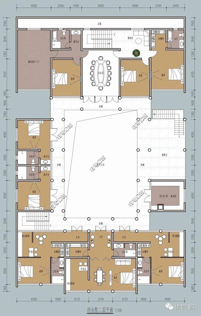 四合院戶型方案圖大全，徽派四合院PK北式四合院